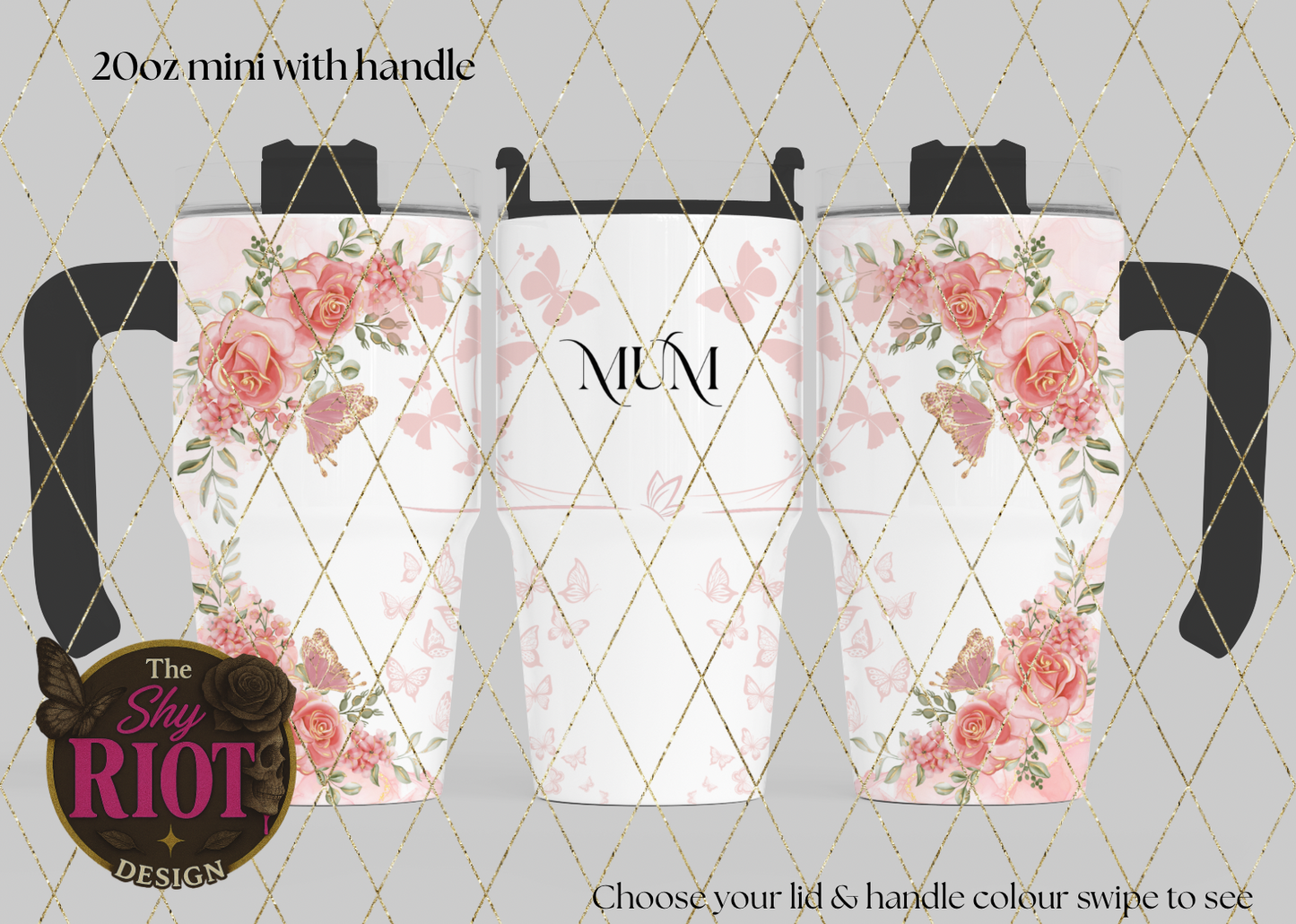 20oz mini with handle - Elegant Mum