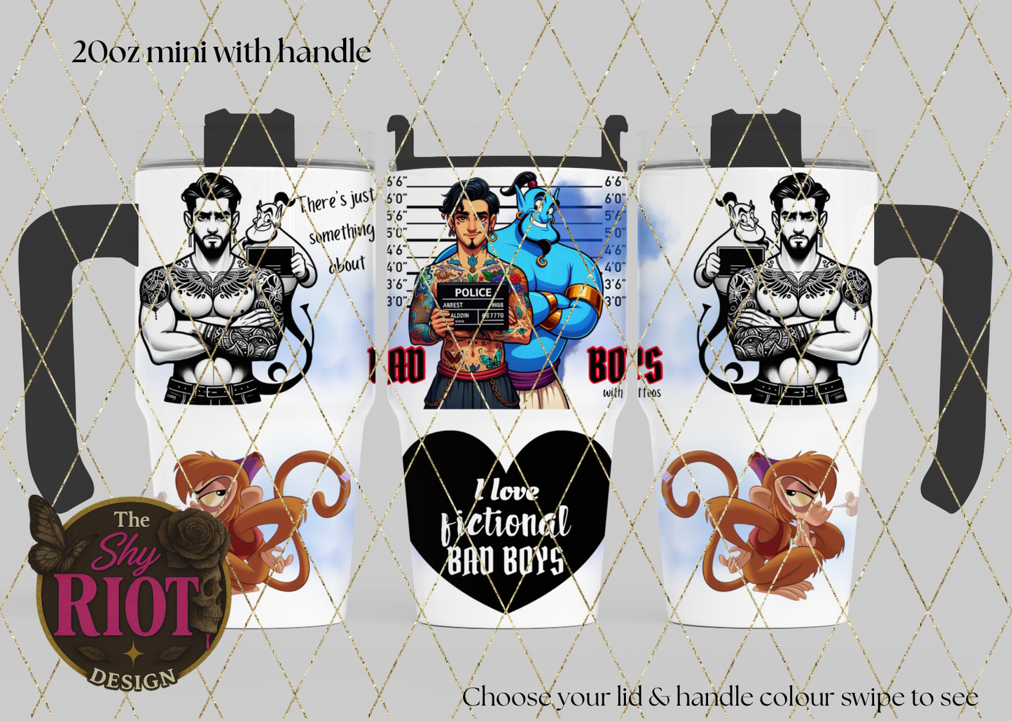 20oz mini with handle - Fictional Bad Boys Club