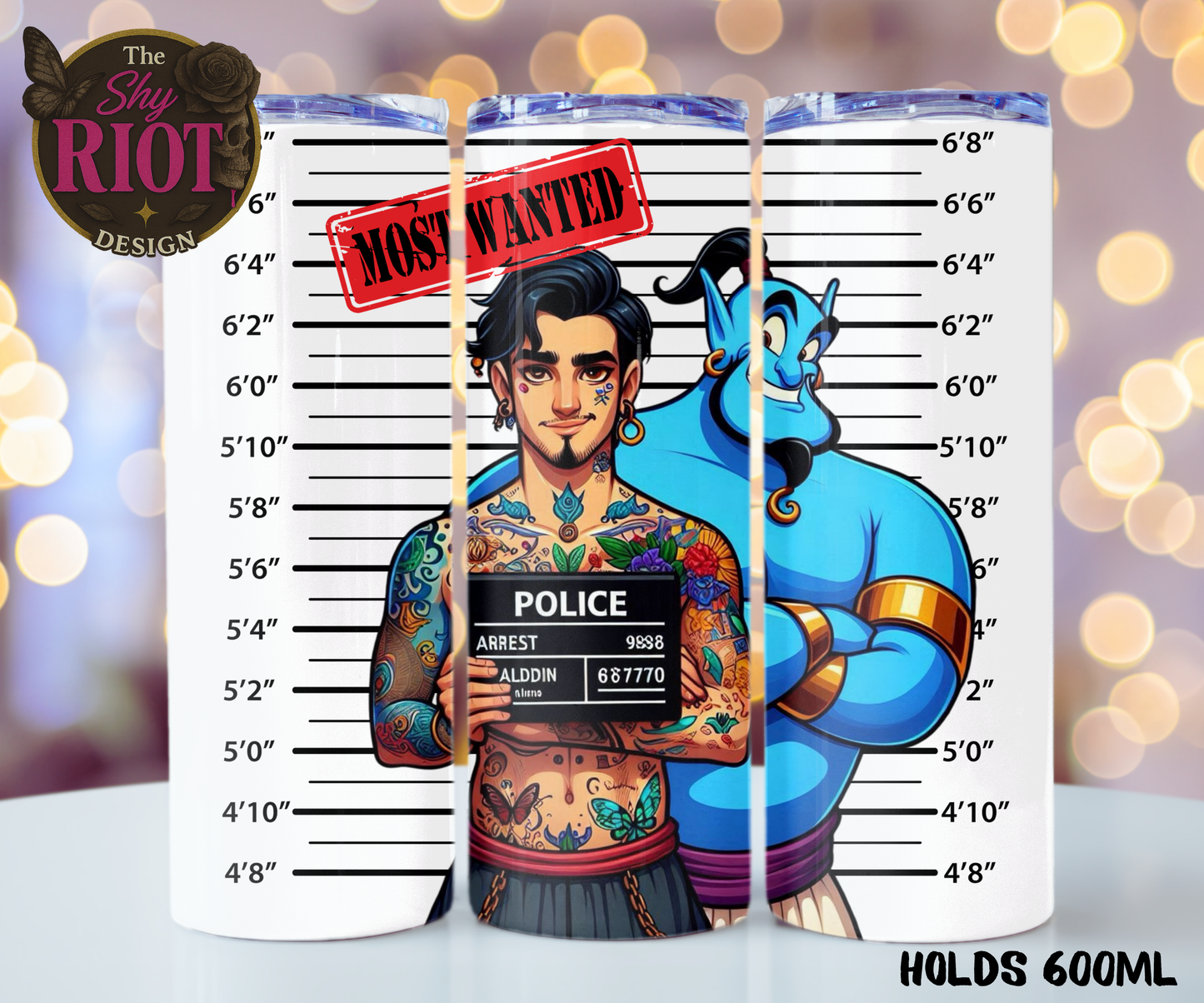 20oz Tumbler - Most Warned Aladdin & Genie
