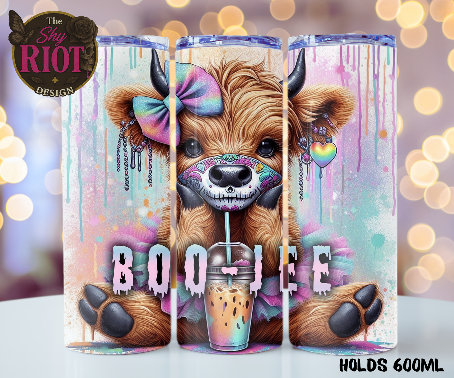 20oz Tumbler - Boojee Highland Cow