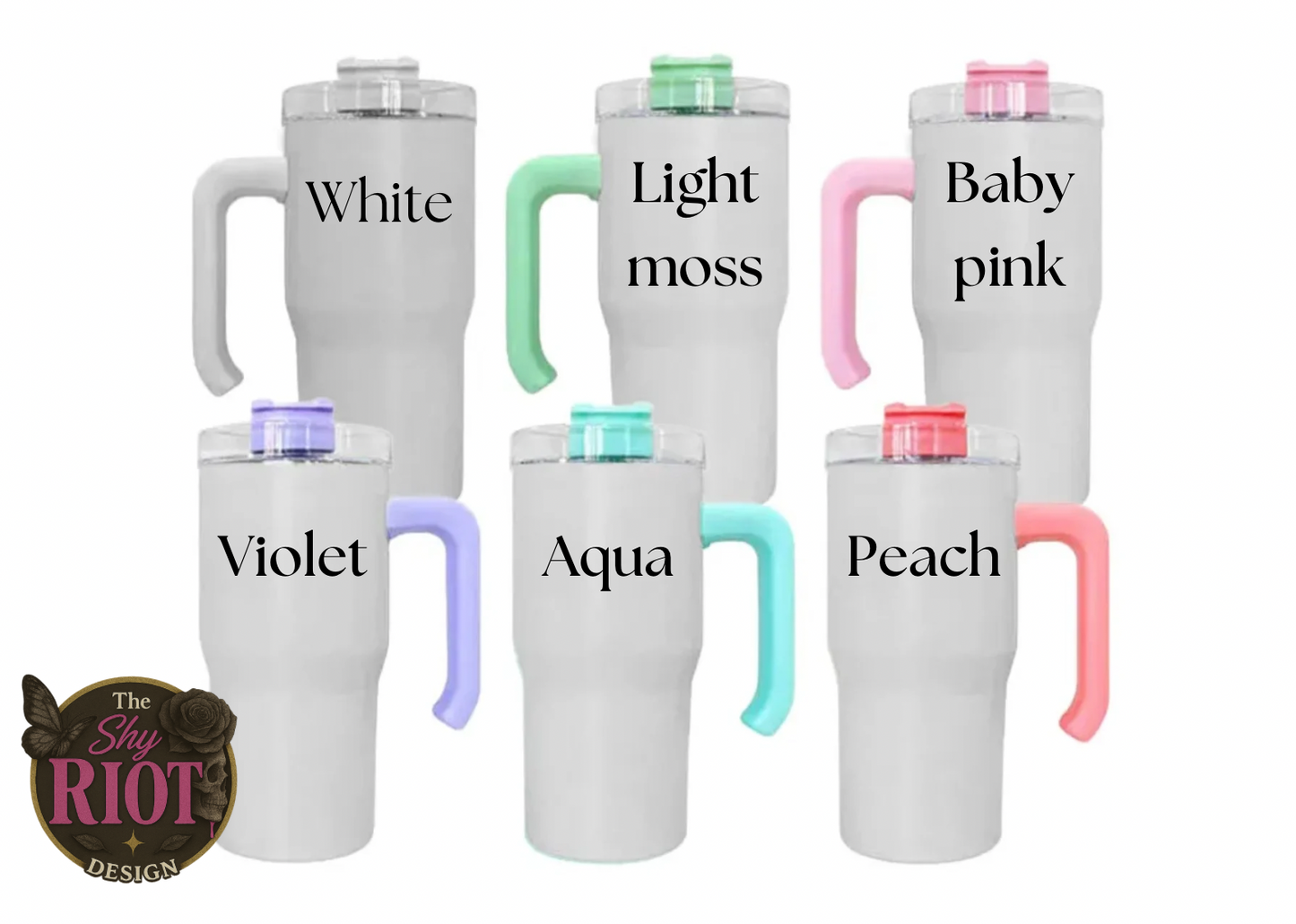 20oz mini with handle - Rainbow Sloth Magic