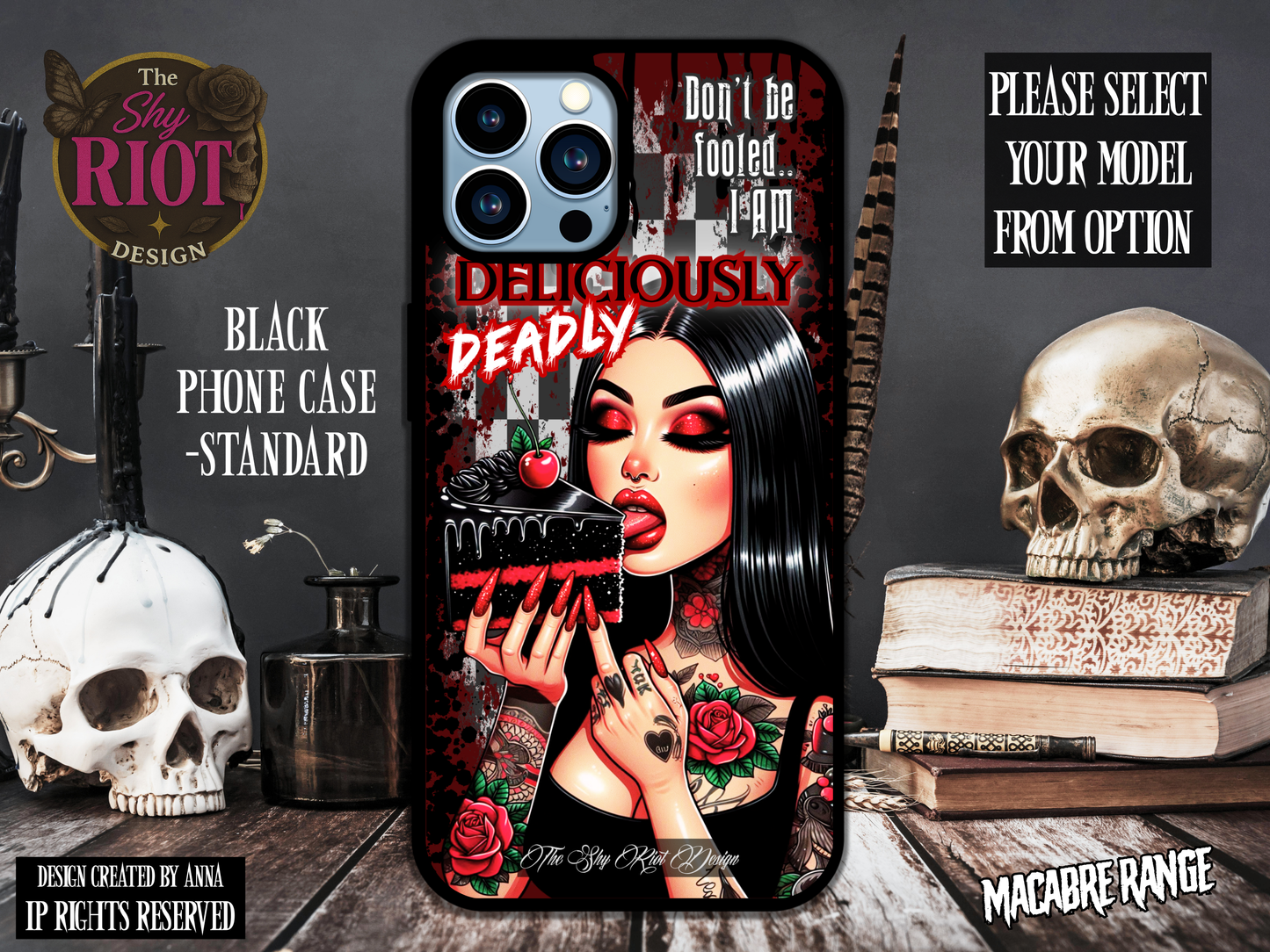 Deliciously Deadly - Standard Phone Case