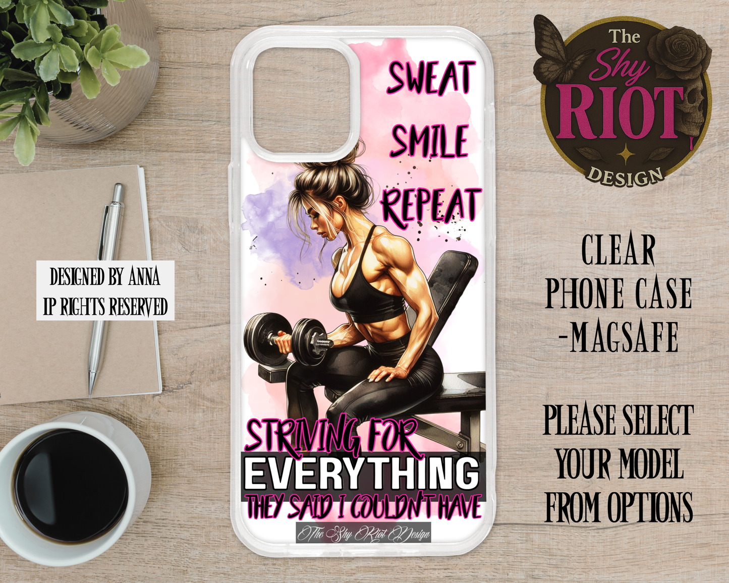 Sweat Smile Repeat - MagSafe Phone Case
