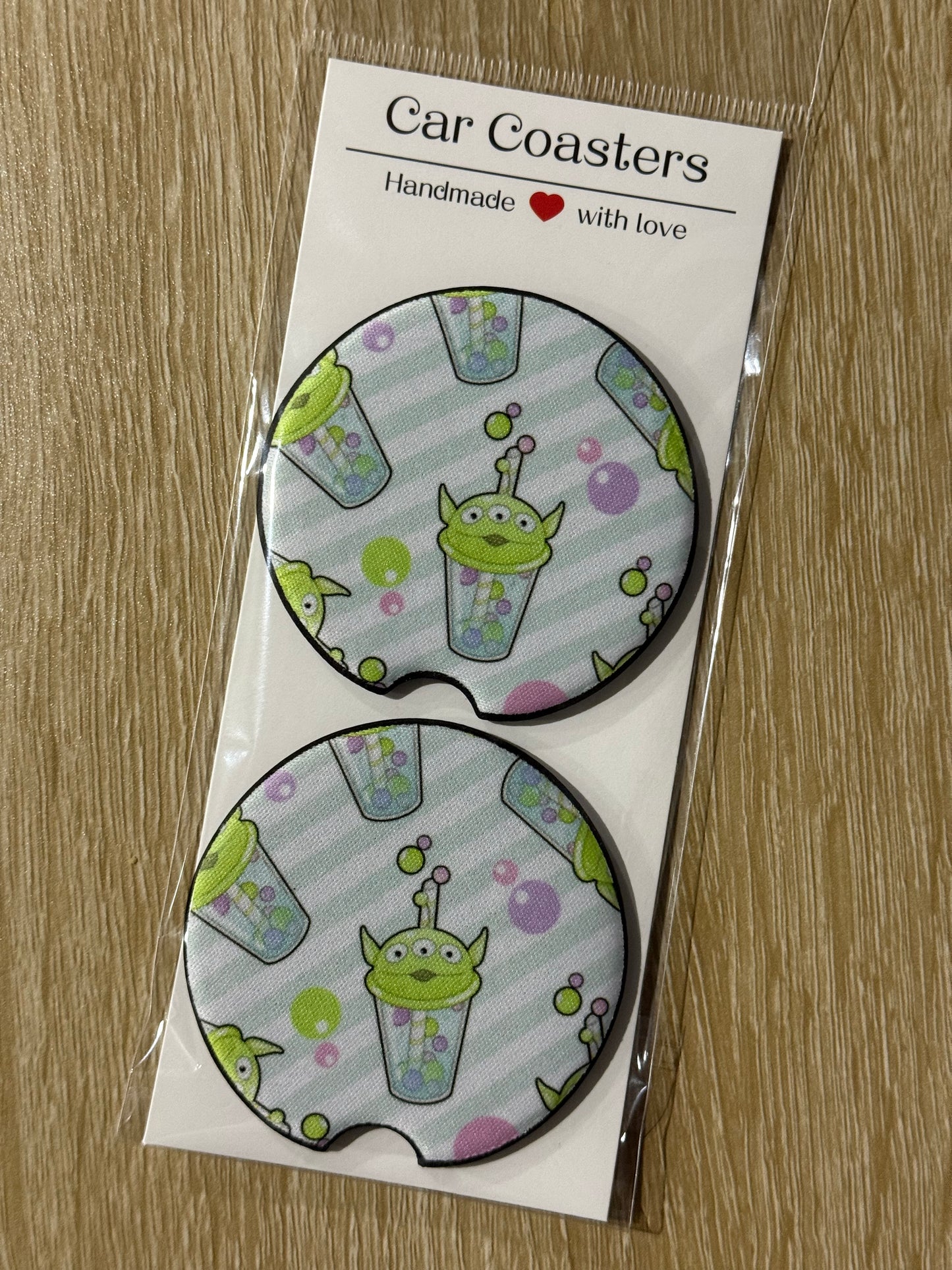 Pizza Planet Alien - Car Coasters