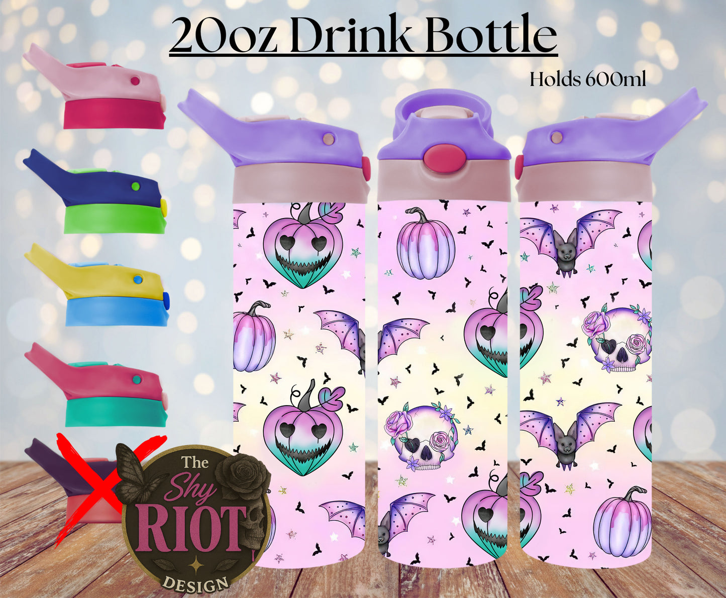 20oz Drink Bottle - Pastel Goth Vibes