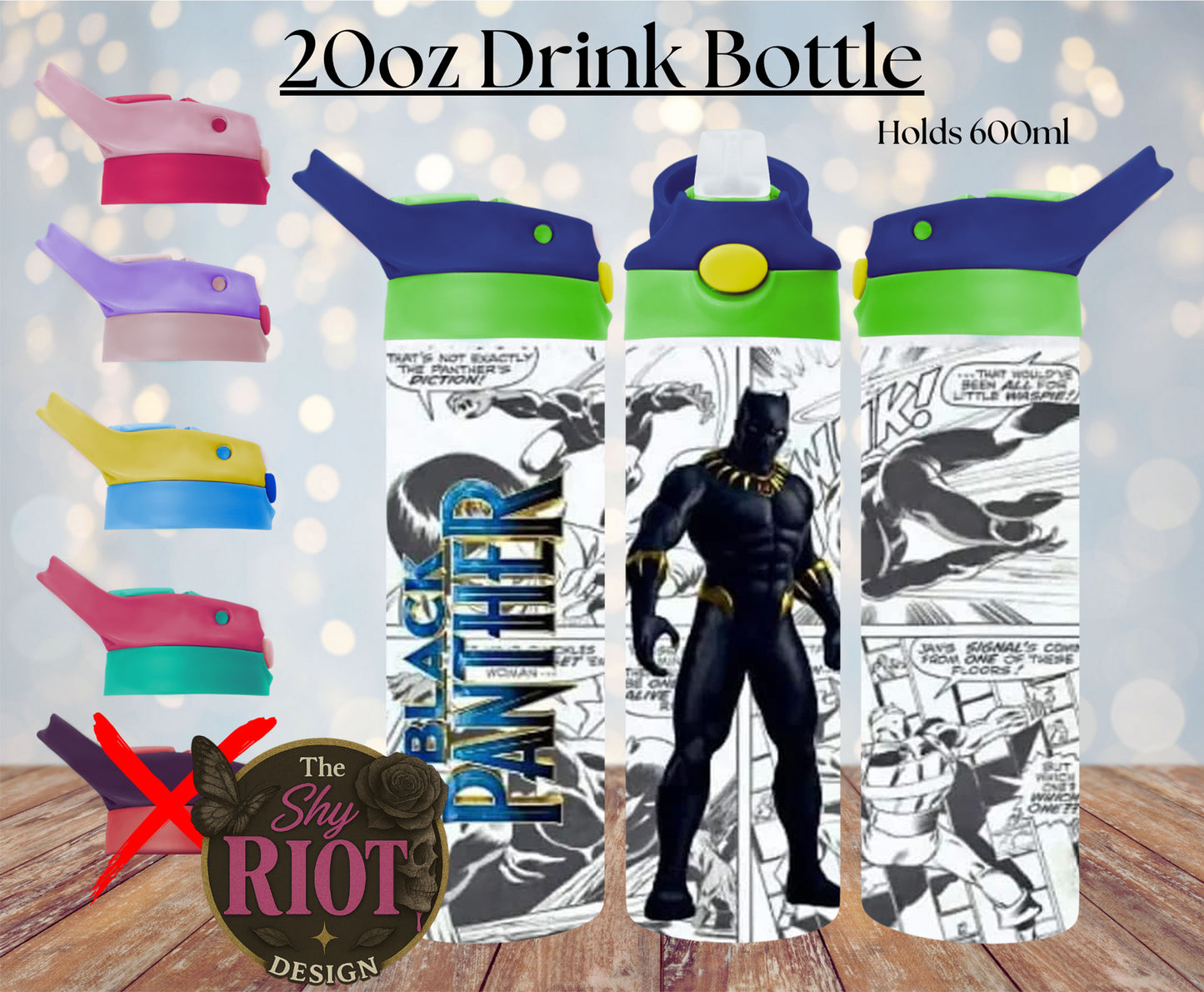 20oz Drink Bottle -Wakanda Hydration Forever