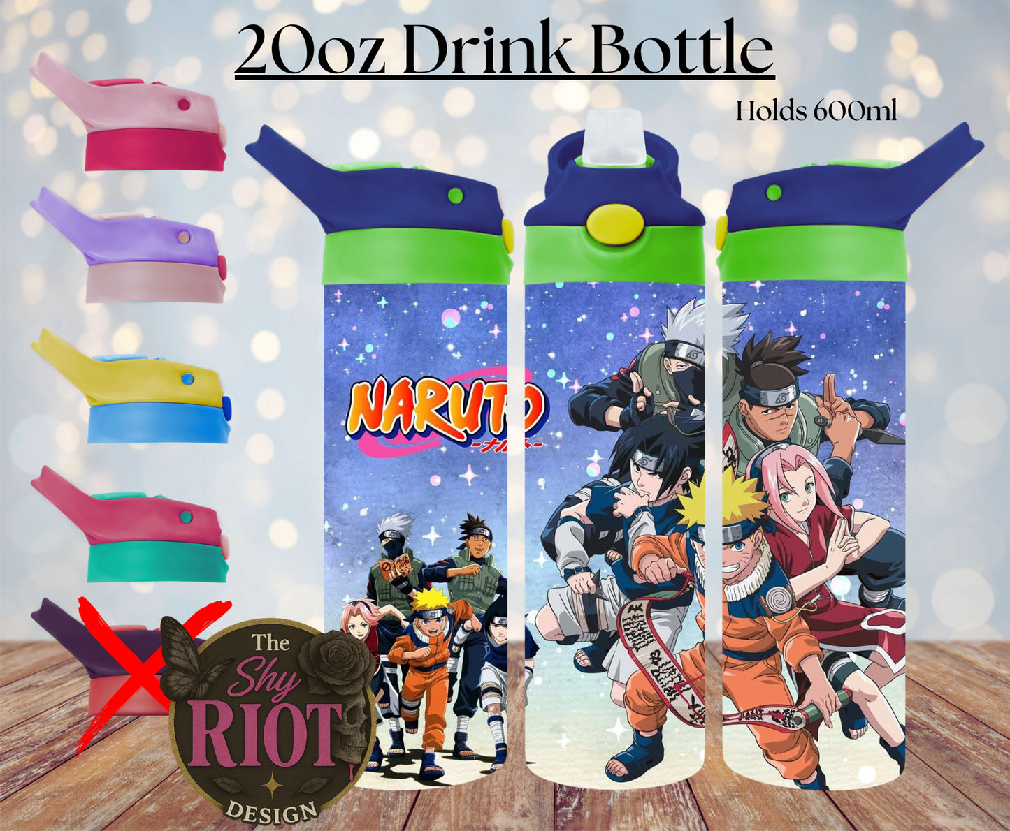 20oz Drink Bottle - Naruto