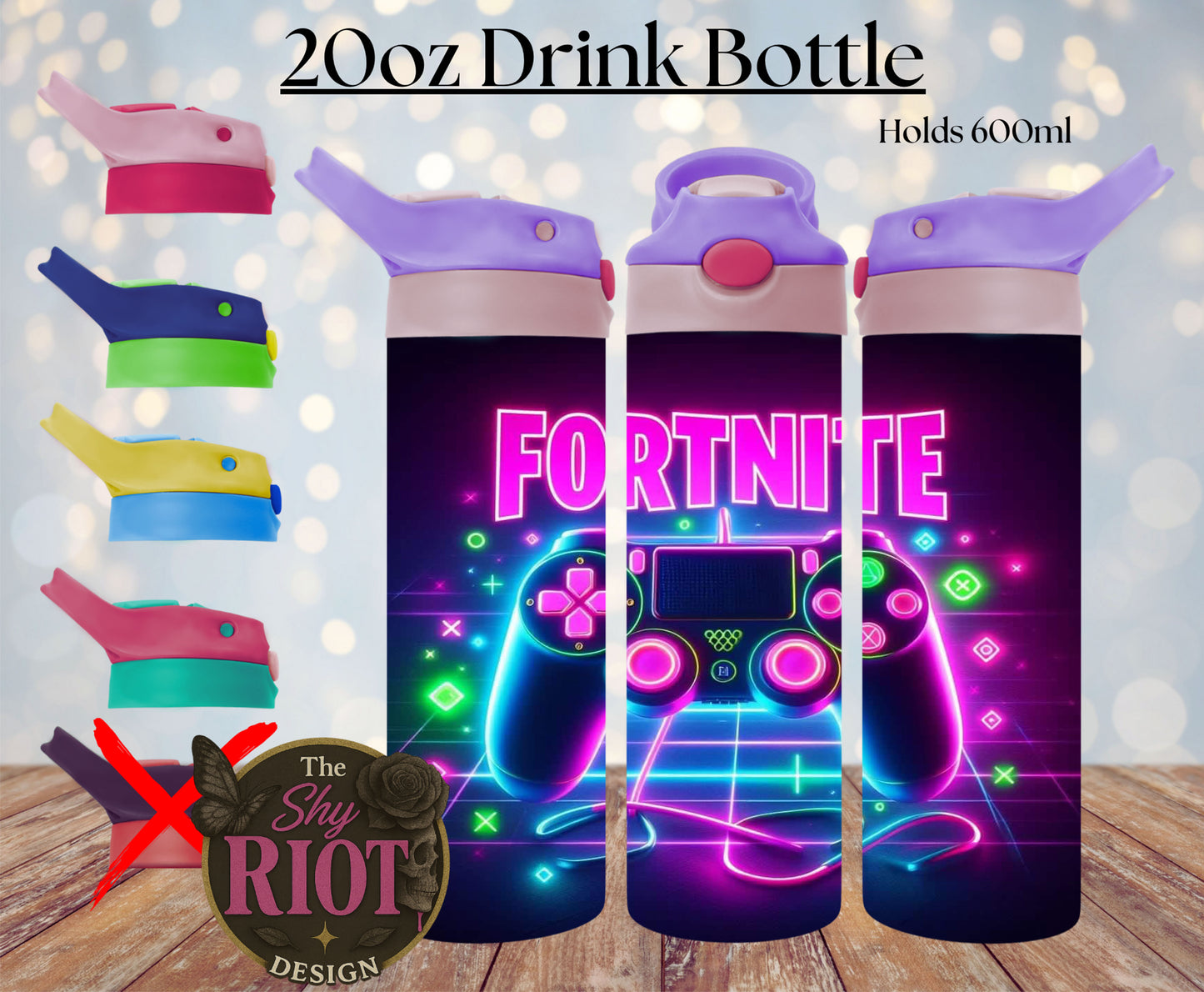20oz Drink Bottle - Fortnite Gamer