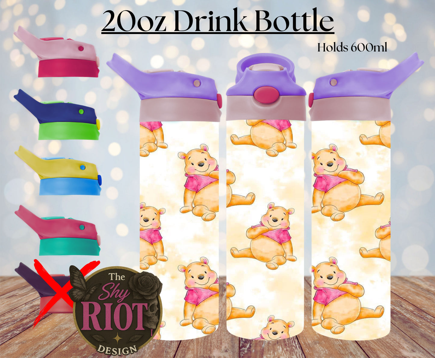 20oz Drink Bottle - Pooh Bear