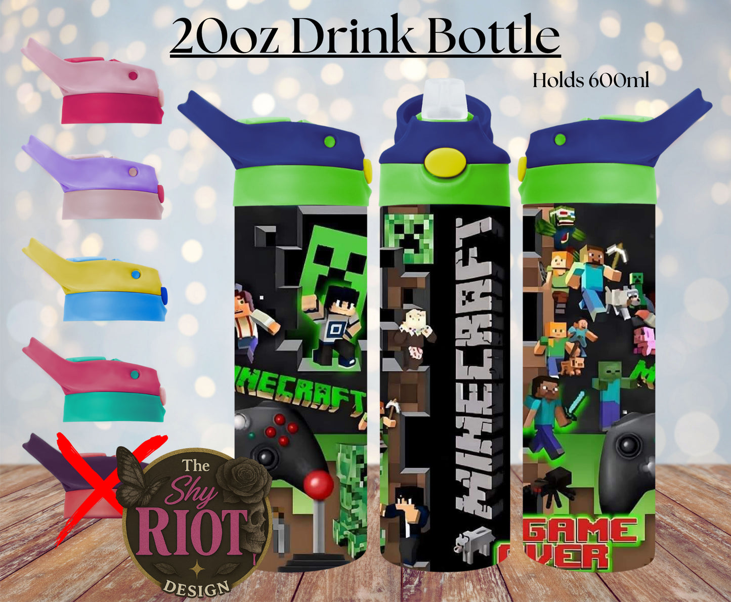 20oz Drink Bottle - Minecraft