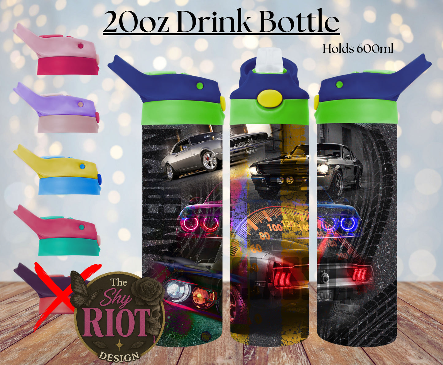 20oz Drink Bottle - Muscle Car Madness