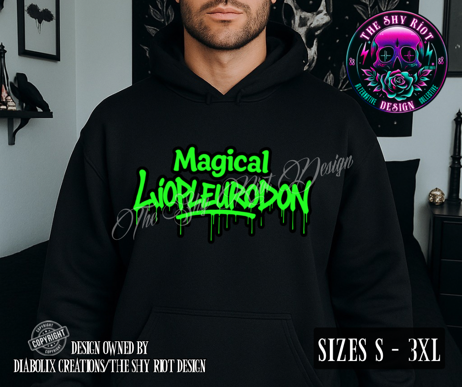 Magical Liopleurodon (green) - Hoodie