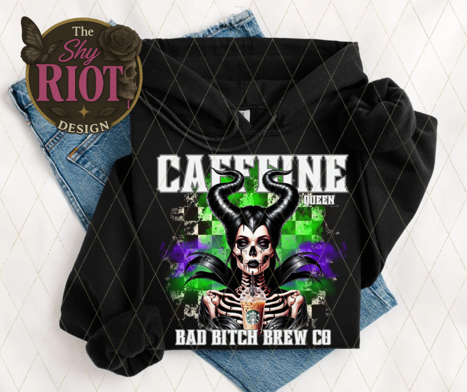 Caffeine Queen - Hoodie (Black)