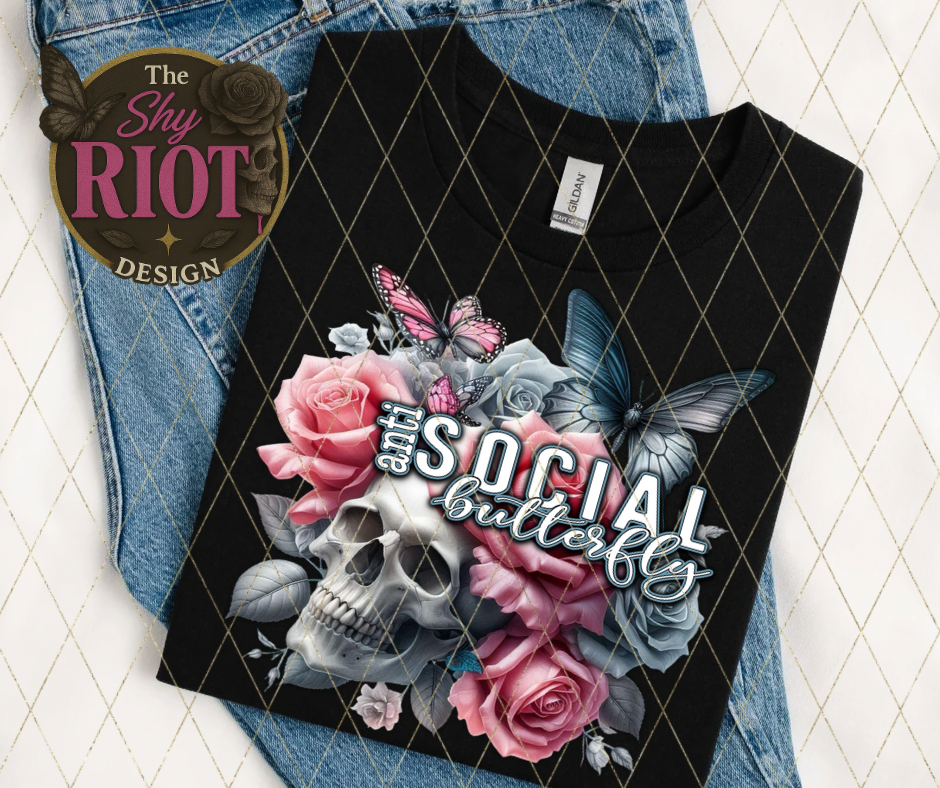 AntiSocial Butterfly Skull