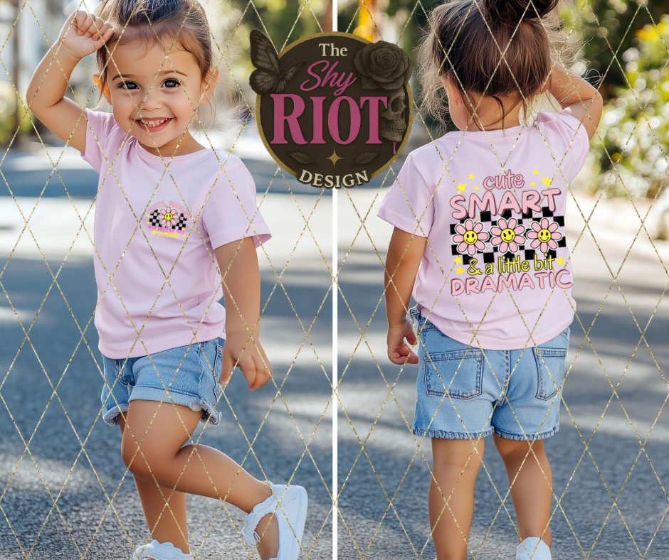 Cute, Smart & Dramatic - Kids Tee (Clearance)