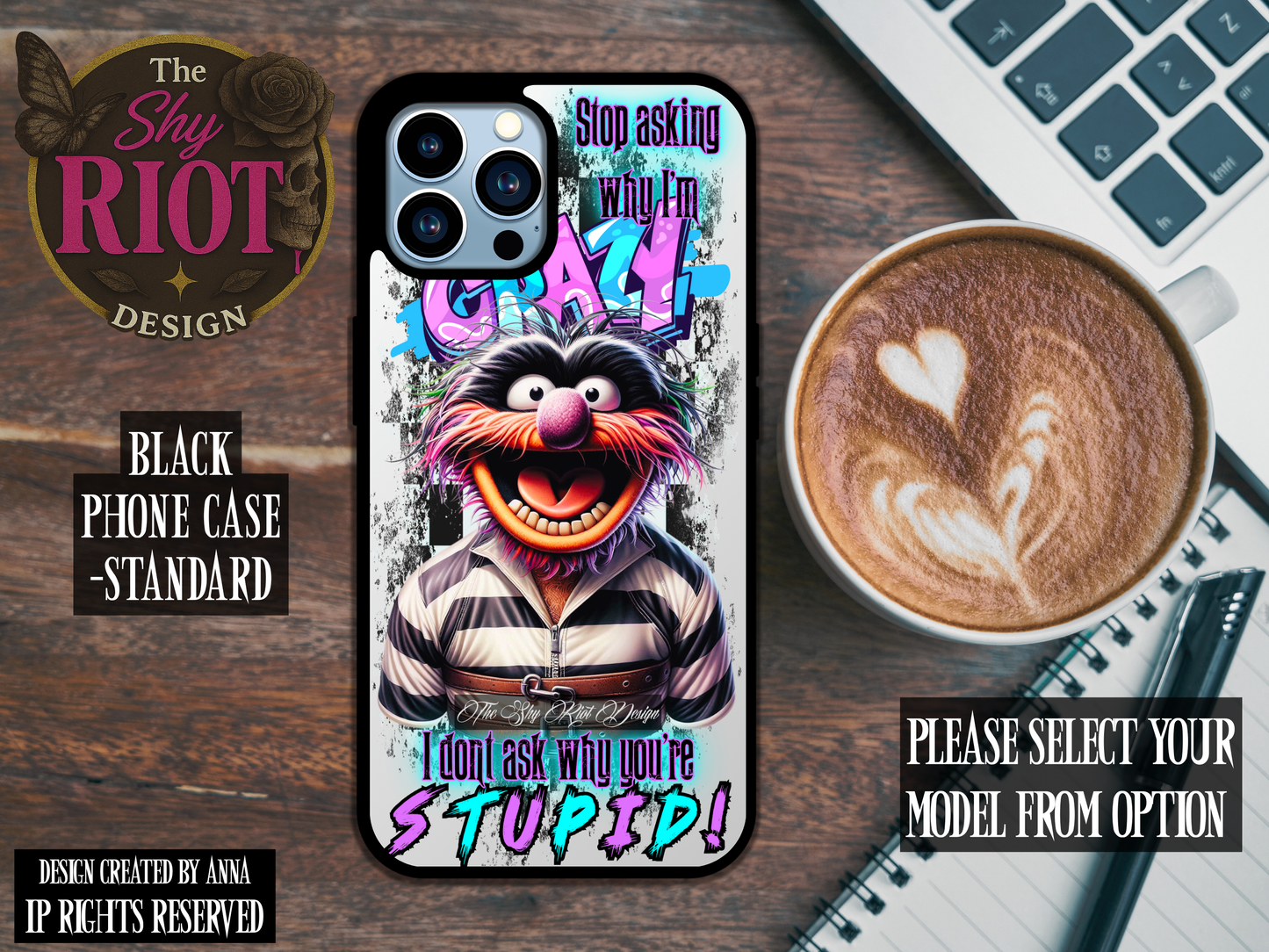 Crazy Stupid - Standard Phone Case