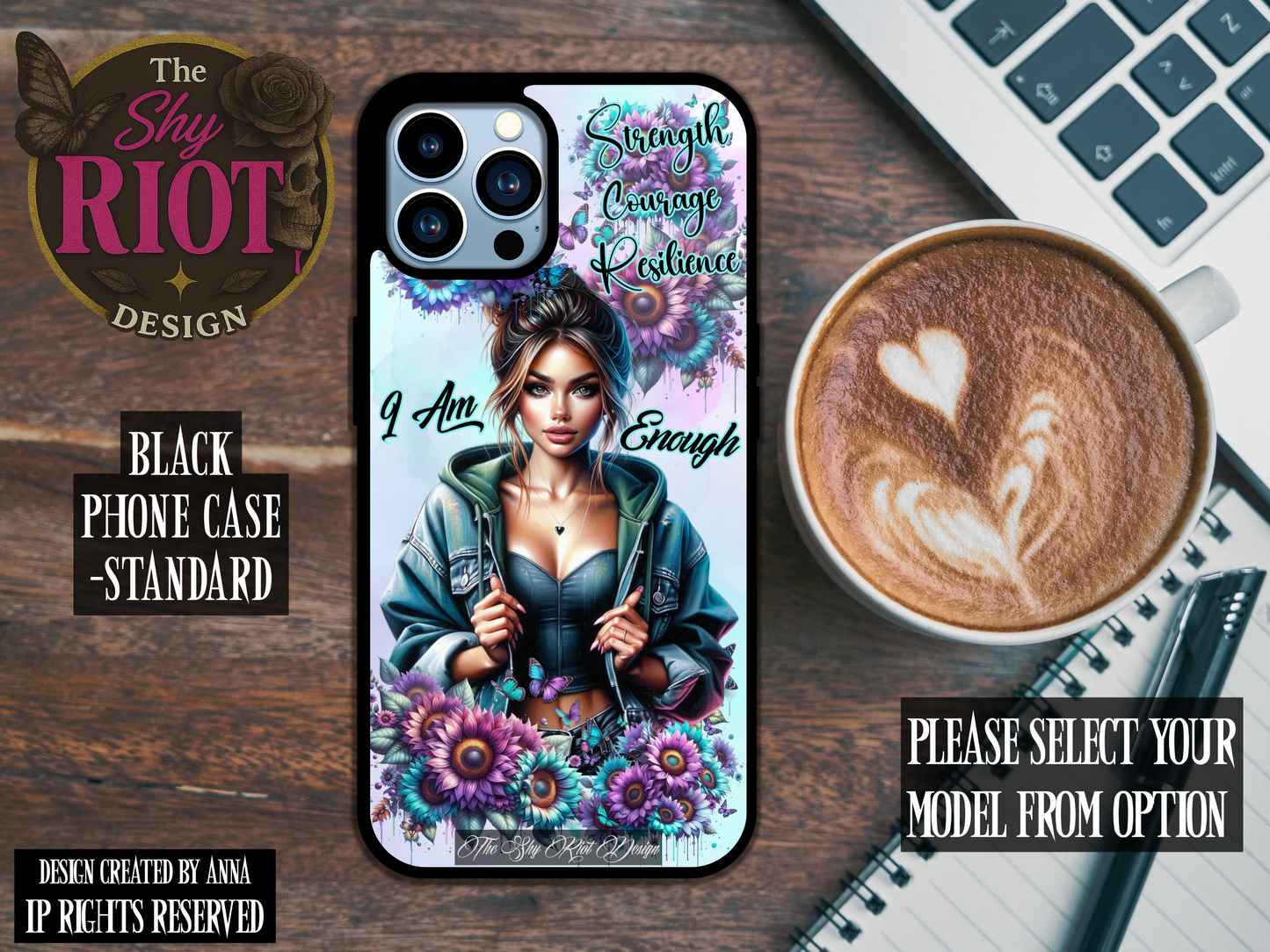 I Am Enough - Standard Phone Case