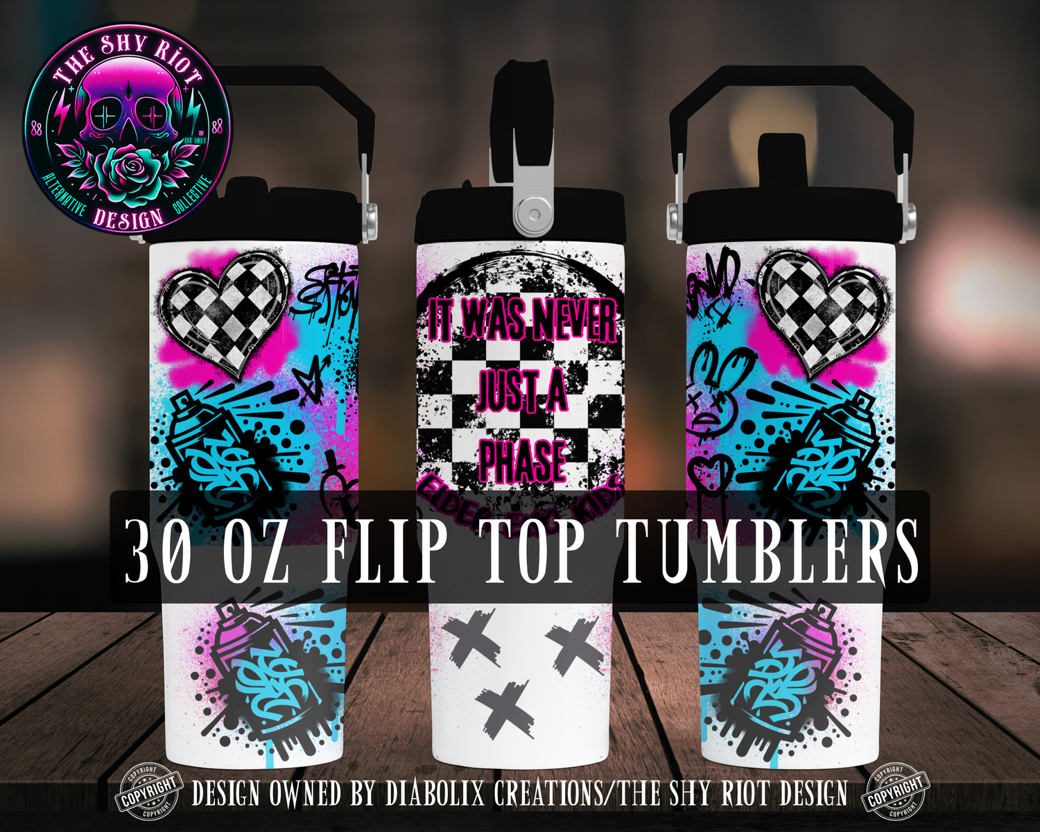 30oz Flip Tumblers