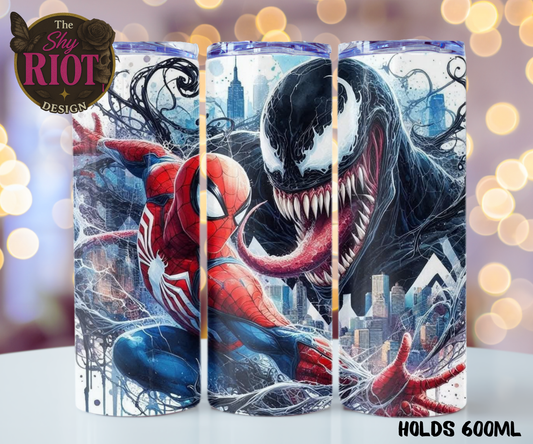 20oz Tumbler - Spider-Man V Venom