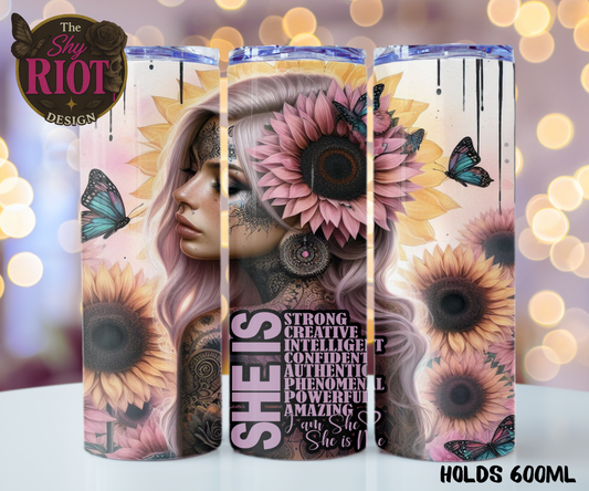 20oz Tumbler - She Is
