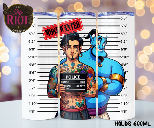 20oz Tumbler - Most Warned Aladdin & Genie