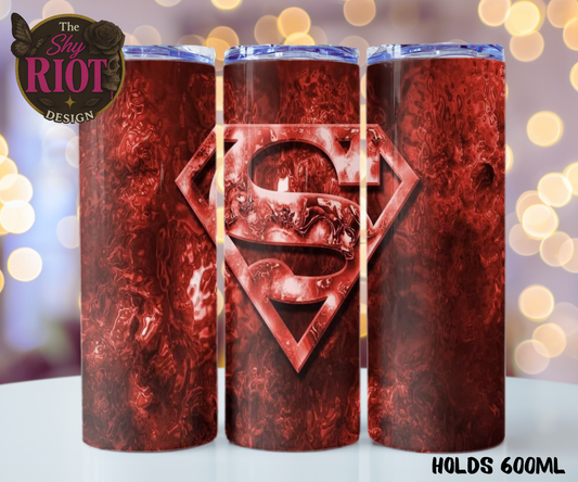 20oz Tumbler - Red Kryptonite Superman