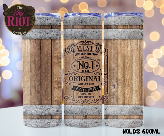 20oz Tumbler - Greatest Dad