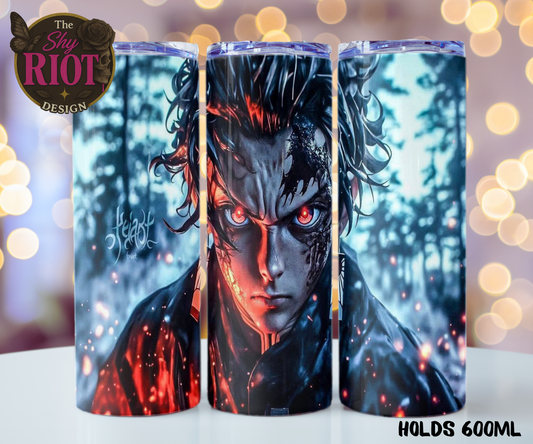 20oz Tumbler - Tanjiro Rage