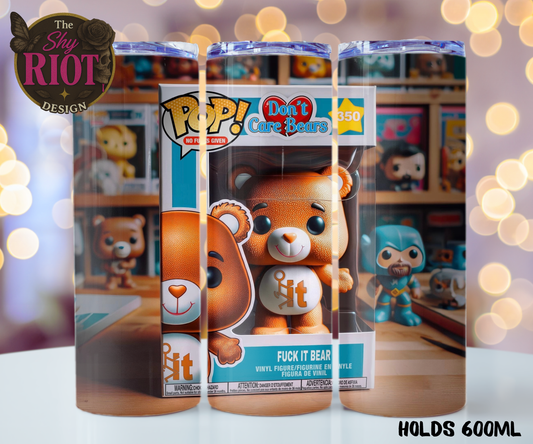 20oz Tumbler - Don’t Care Bear : F*ck It