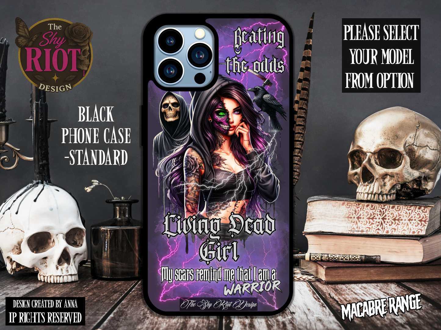 Living Dead Girl (purple) - Standard Phone Case
