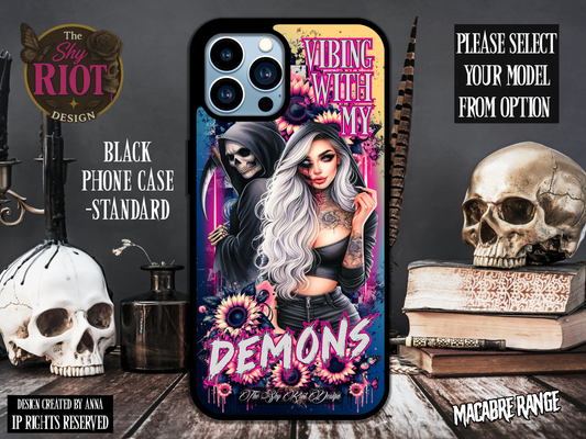 Vibing With My Demons - Standard Phone Case