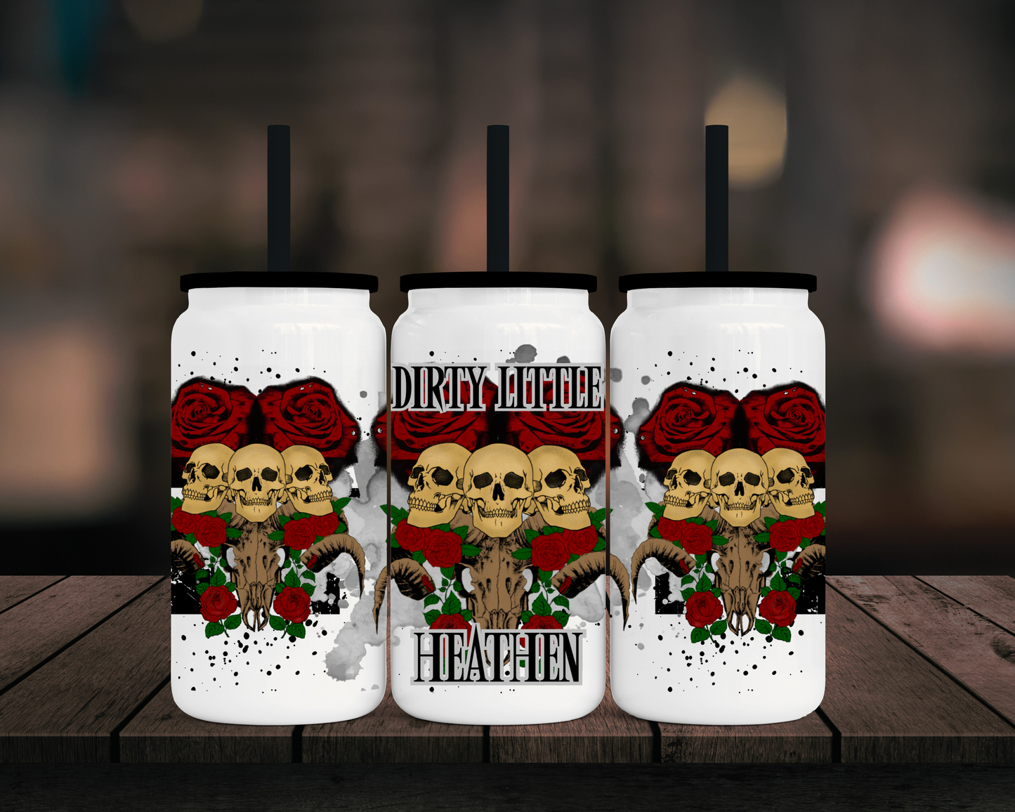 Dirty Little Heathen - 16oz Libbey Stainless Can