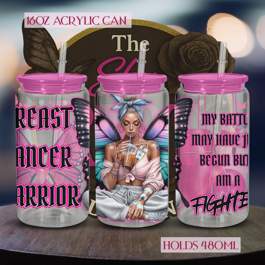 16oz - Breast Cancer Warrior