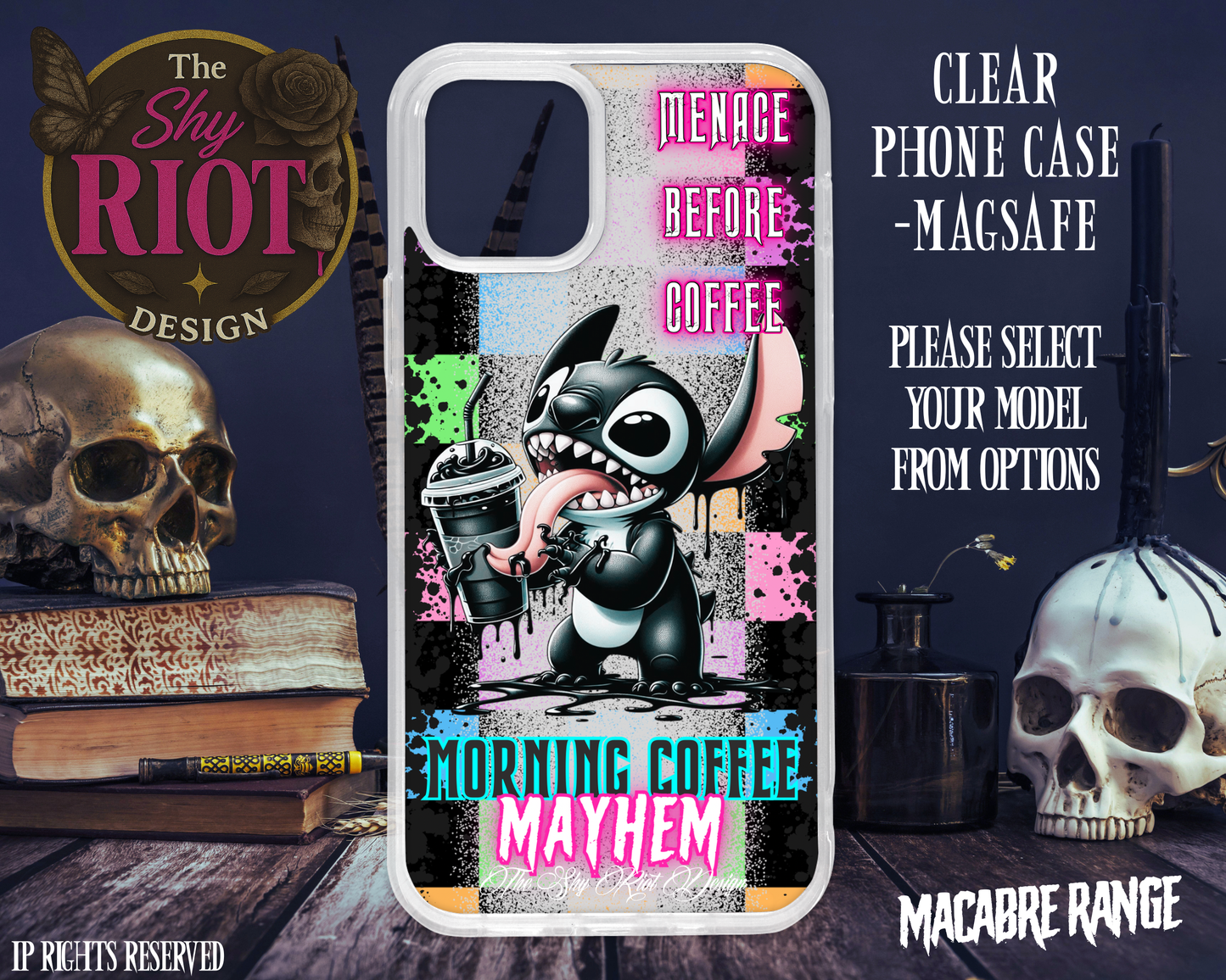 Menace Before Coffee - MagSafe Phone Case