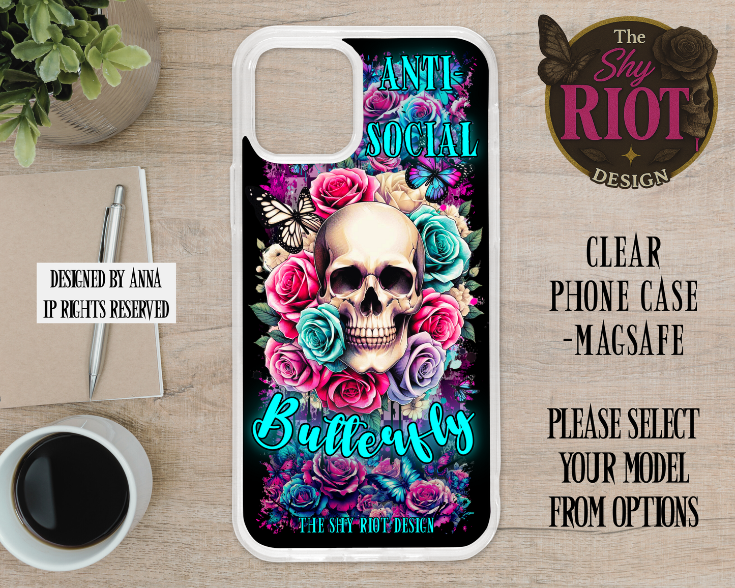 Anti-Social Butterfly - MagSafe Phone Case