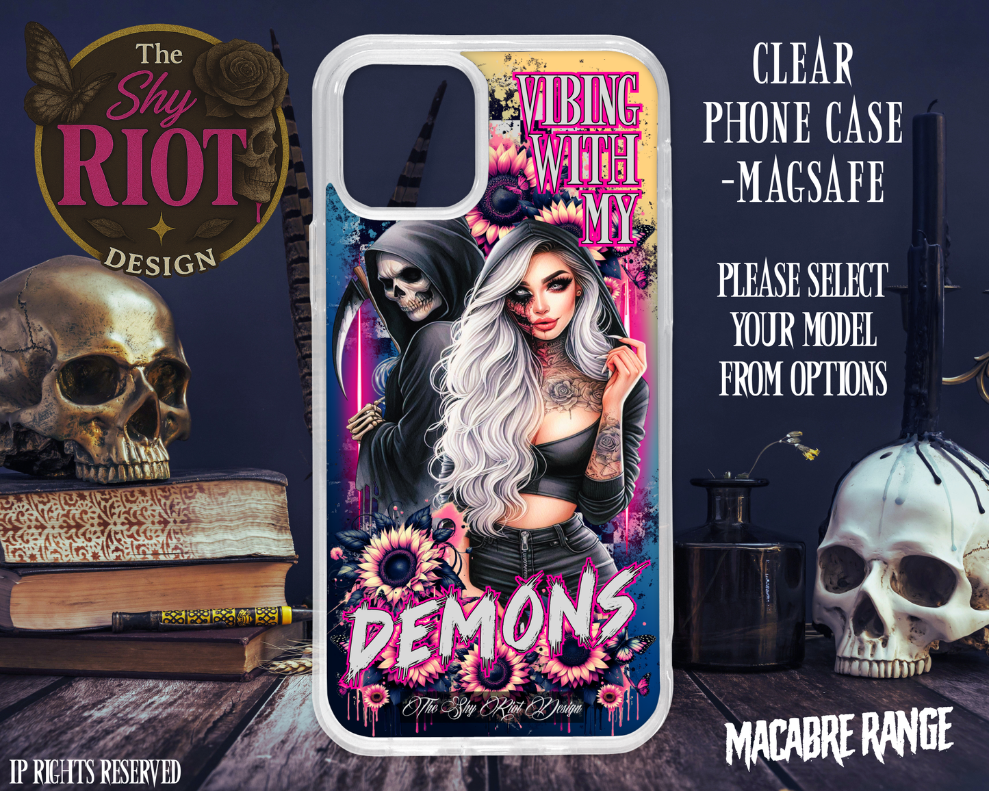 Vibing With My Demons - MagSafe Phone Case