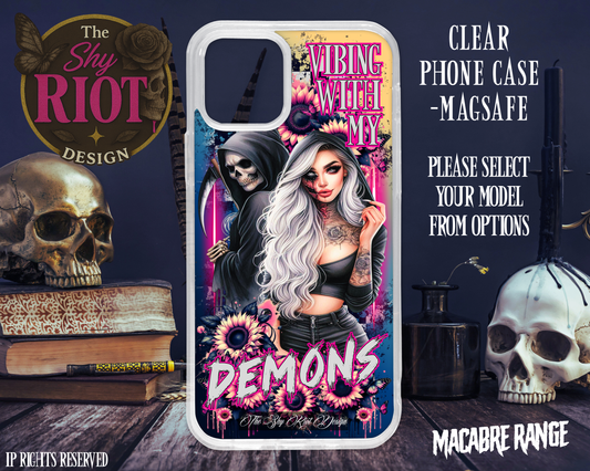 Vibing With My Demons - MagSafe Phone Case