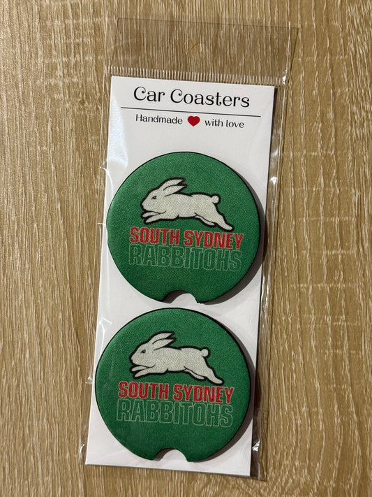 Rabbitohs 2 - Car Coasters