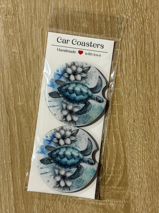 Blue Turtles - Car Coasters