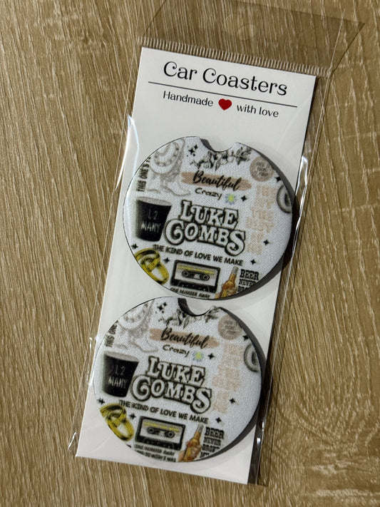Luke Combs - Car Coasters