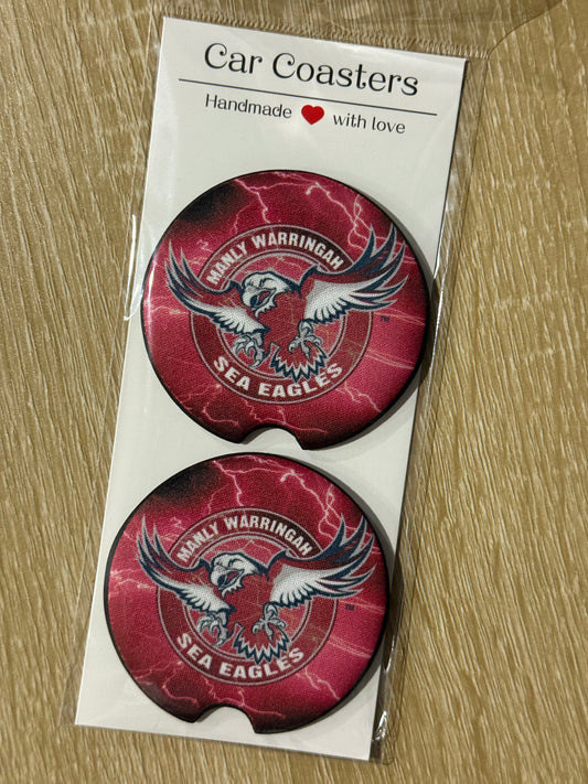Sea Eagles - Car Coasters