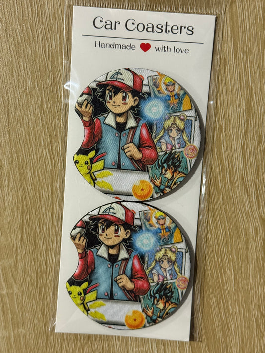 Trainer Ash - Car Coasters