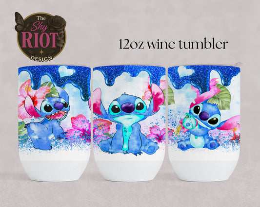 12oz wine tumbler - Ohana Vibes