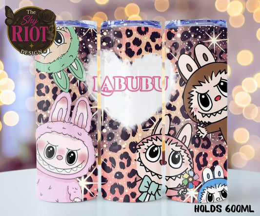 20oz Tumbler - Labubu Leopard Mayhem