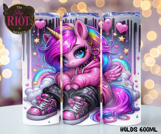 20oz Tumbler - Rebellious Unicorn Energy