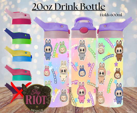 20oz Drink Bottle -  Labubu Pastel Mayhem