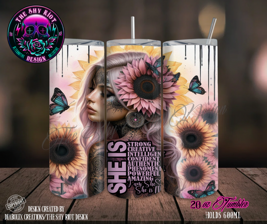 20oz Tumbler - She Is