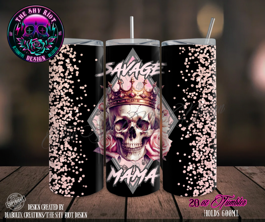 20oz Tumbler - Savage Mama