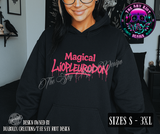 Magical Liopleurodon (pink) - Hoodie