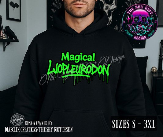 Magical Liopleurodon (green) - Hoodie
